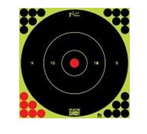 PROSHOT SPLATTER SHOT 12IN GREEN BULLSEYE TARGET - 12 QTY. PACK 12B-GREEN-12PK - Taurus Savings